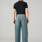 Men's Blue Extra Baggy Fit Mid Rise Jeans - Back View
