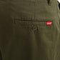 Men's Olive Baggy Fit Trousers - detail View