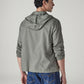 Men's Solid Olive Linen Hooded Shacket - 20 View