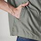 Men's Solid Olive Linen Hooded Shacket - 20 View