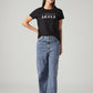 Women's Blue Loose Fit High Rise Jeans - Styleshot View