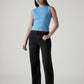 Women's Black Wide Leg Fit High Rise Mile High Jeans - Styleshot View