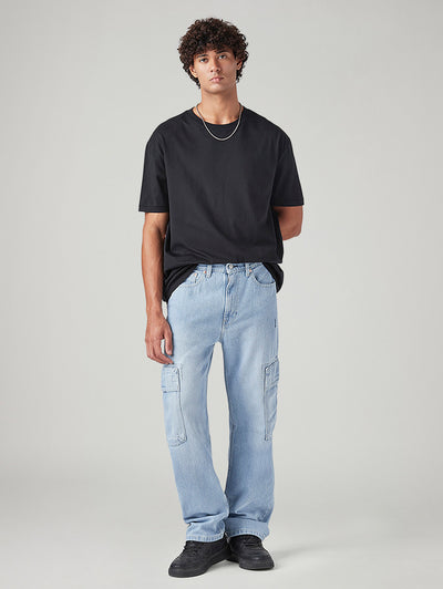 levi's Men's 565 Light Blue Loose Fit Mid Rise Cargos-picture-40