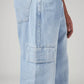 Men's 565 Light Blue Loose Fit Mid Rise Cargos - 20 View