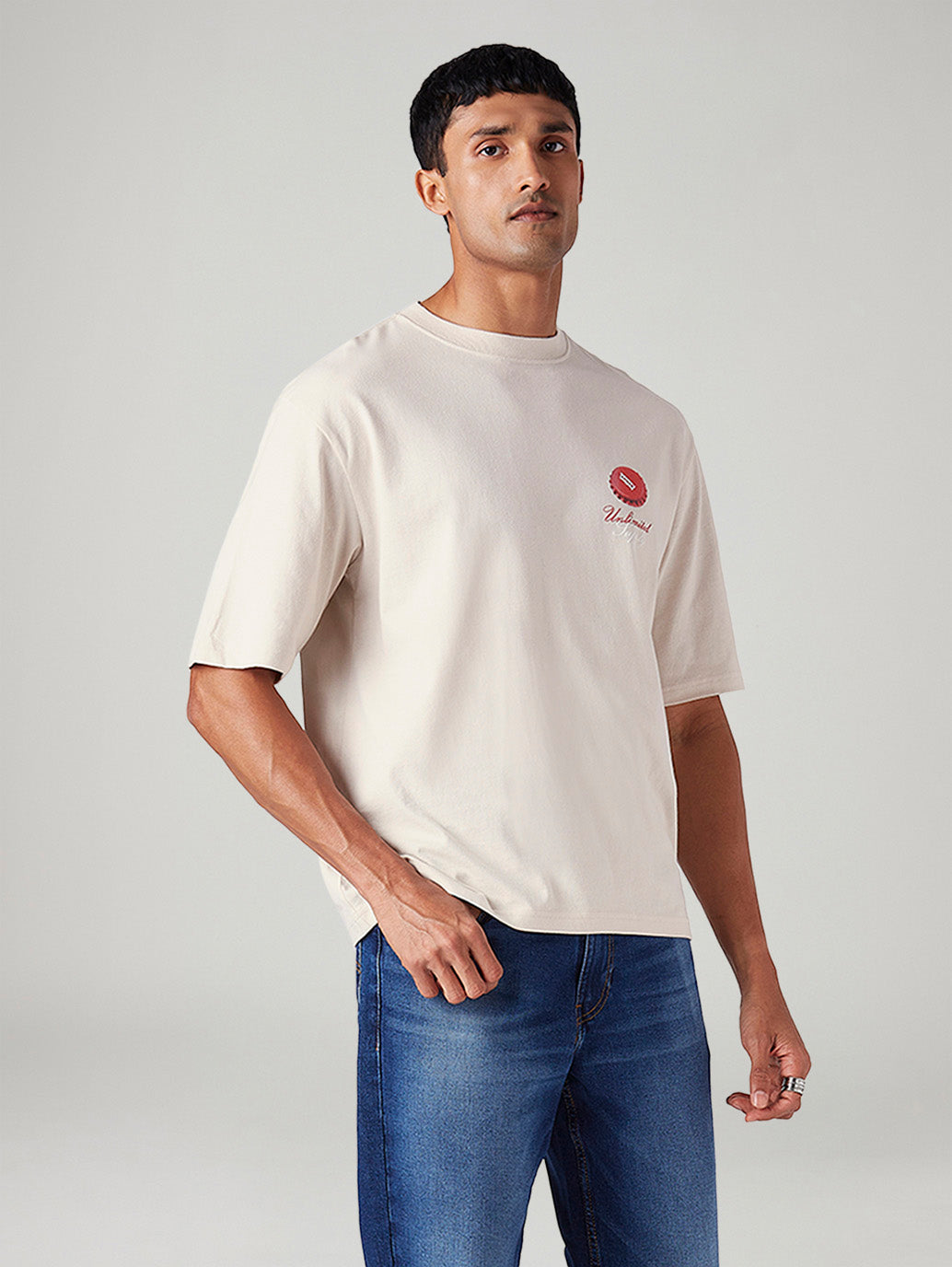Men's Graphic Print Loose Fit T-Shirt - Styleshot View