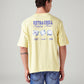 Men's Graphic Print Loose Fit T-Shirt - Back View