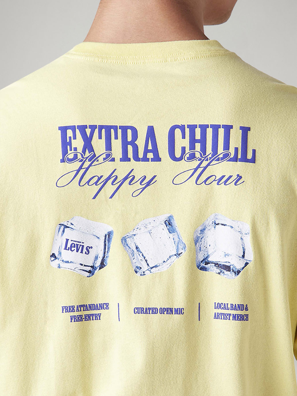 Men's Graphic Print Loose Fit T-Shirt - Detail View
