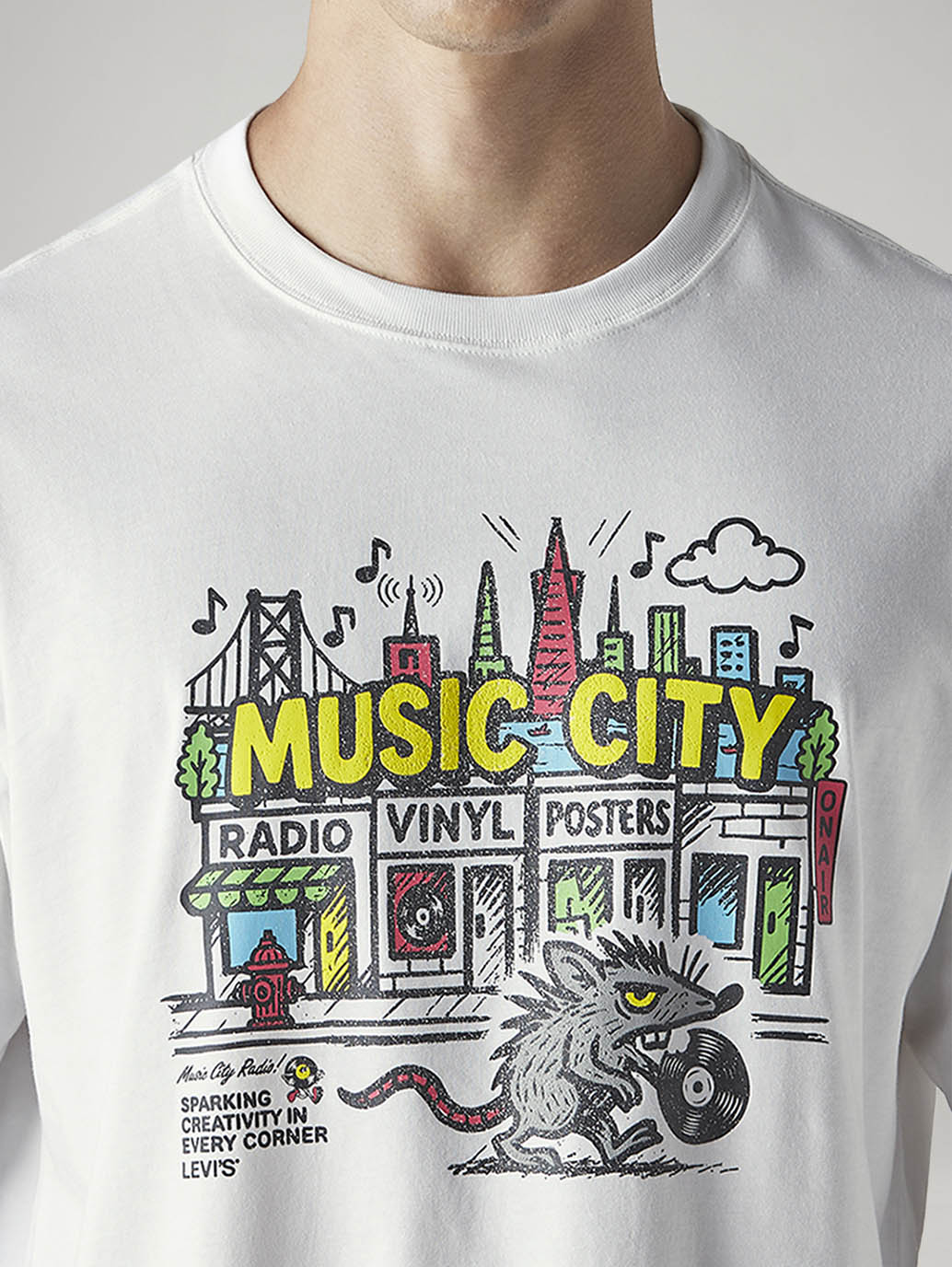Men's Graphic Regular Fit Jersey T-Shirt - Detail View