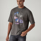 Men's Graphic Print Regular Fit Jersey T-Shirt - Front View