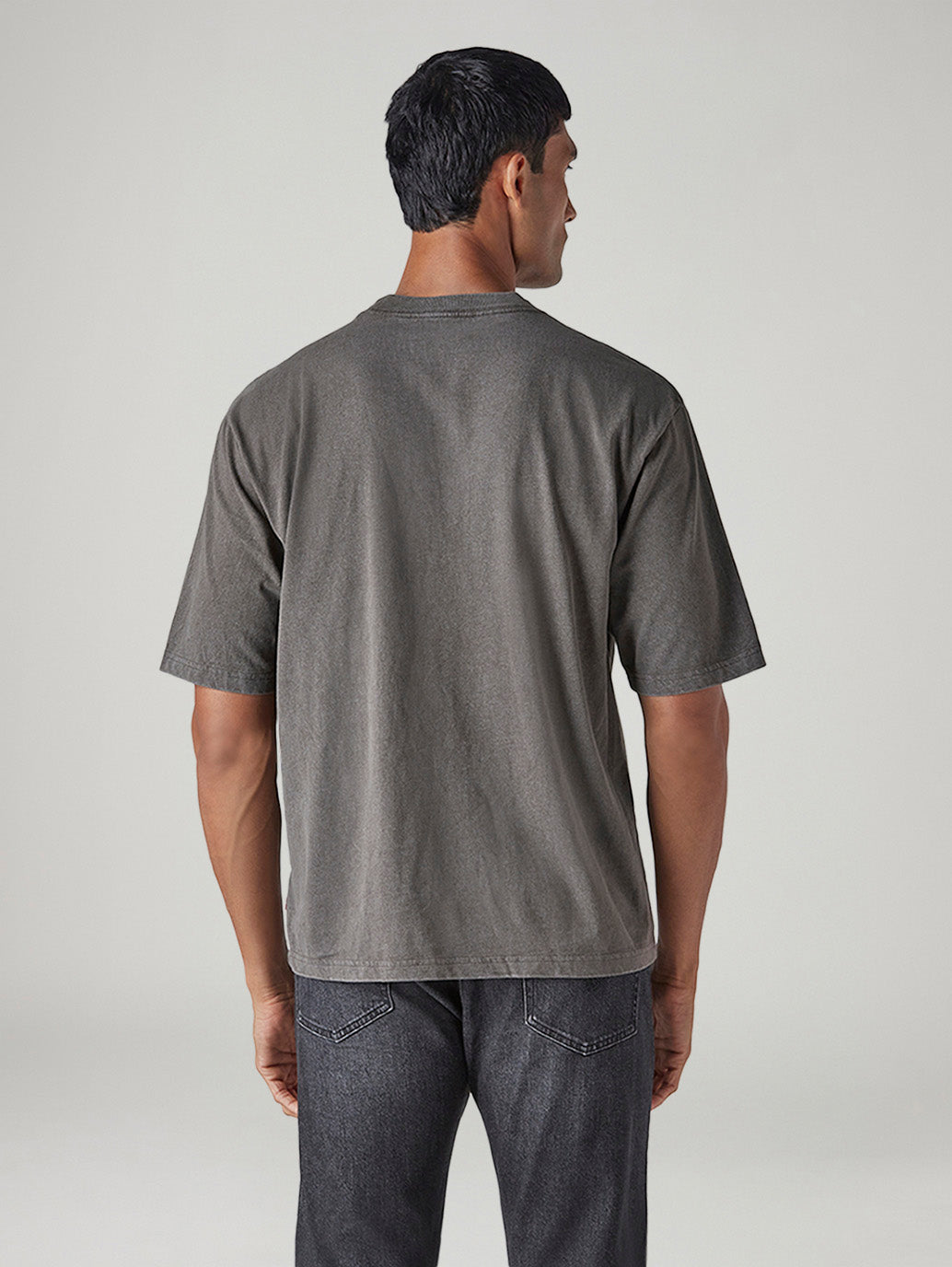 Men's Graphic Print Regular Fit Jersey T-Shirt - Back View