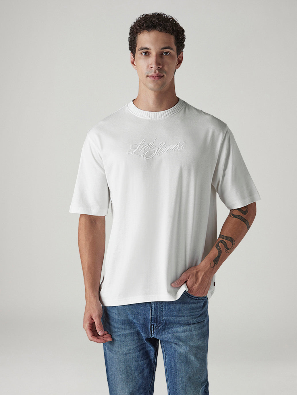 Men's Embroidered Regular Fit Jersey T-Shirt