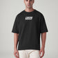 Men's Logo Printed Loose Fit T-Shirt - Front View