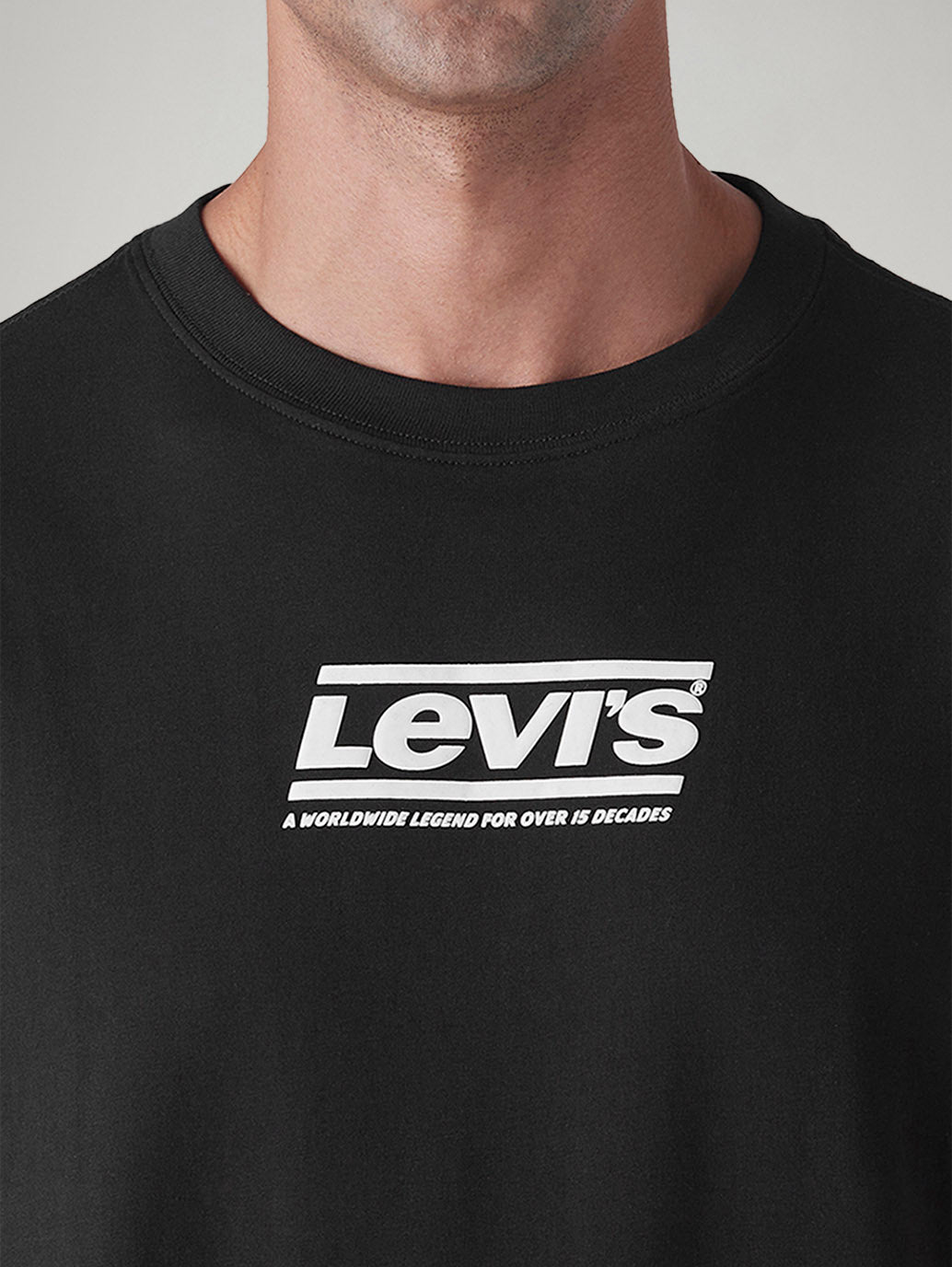 Men's Logo Printed Loose Fit T-Shirt - Detail View