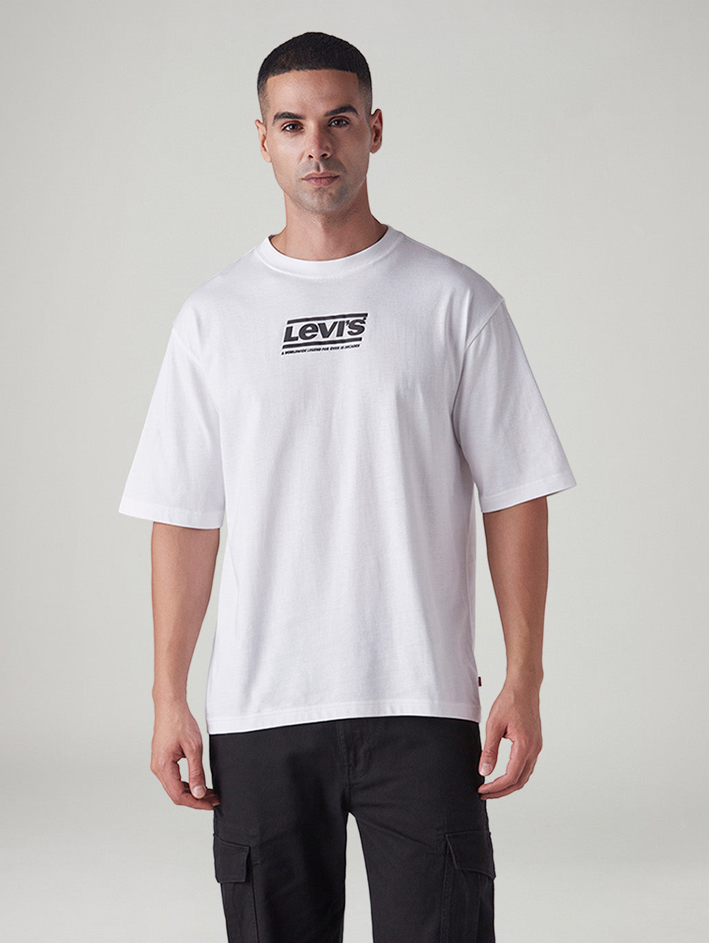 Men's Logo Printed Loose Fit T-Shirt