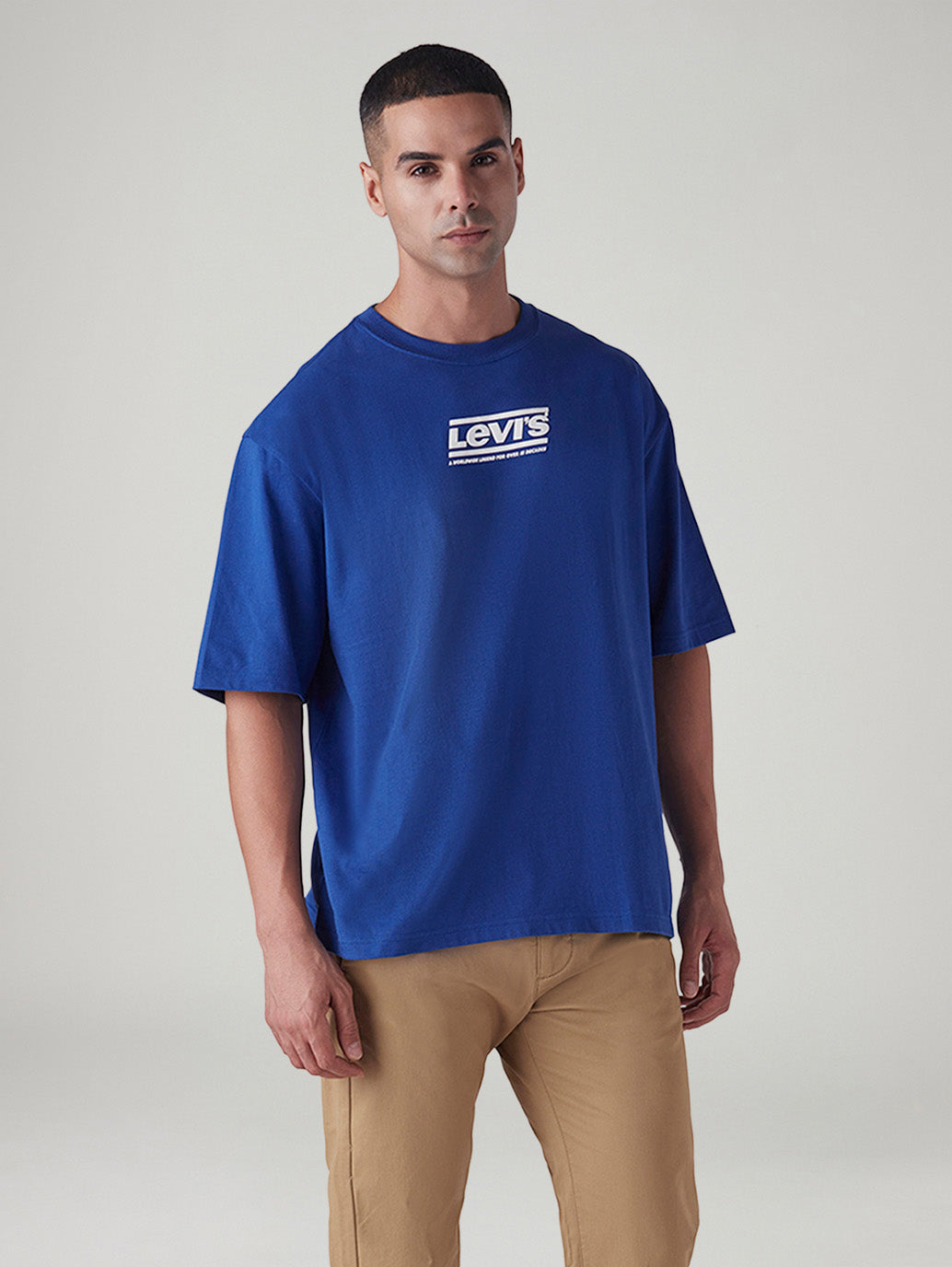 Men's Logo Printed Loose Fit T-Shirt