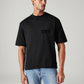 Men's Solid Loose Fit T-Shirt - Front View