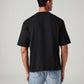Men's Solid Loose Fit T-Shirt - Back View