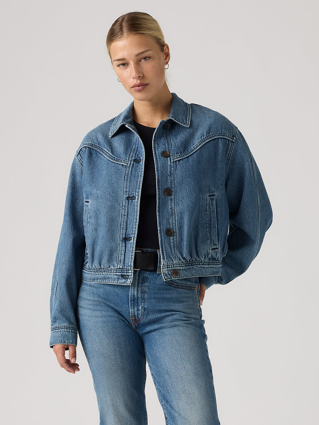 Levi's® Women's Dani Western Harrington Denim Jacket