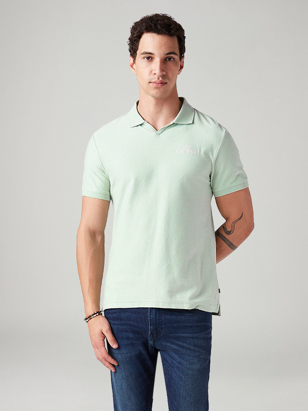Men's Solid Regular Fit Polo T-Shirt