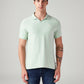 Men's Solid Regular Fit Polo T-Shirt - Front View