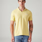 Men's Solid Regular Fit Polo T-Shirt - Front View