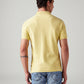 Men's Solid Regular Fit Polo T-Shirt - Back View