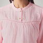 Women's Embroidered Regular Fit Top - Detail View