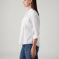 Women's Solid Relaxed Fit Linen Shirt - Side View