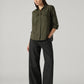 Women's Solid Relaxed Fit Linen Shirt - Full View