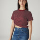 Women's Striped Regular Fit T-Shirt - Styleshot View
