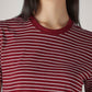 Women's Striped Regular Fit T-Shirt - Detail View