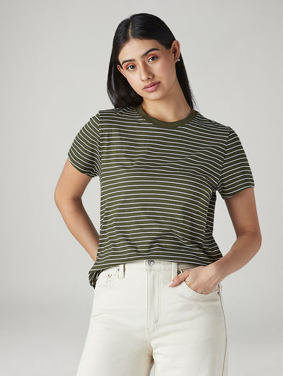 levi's Women's Striped Regular Fit T-Shirt-picture-31