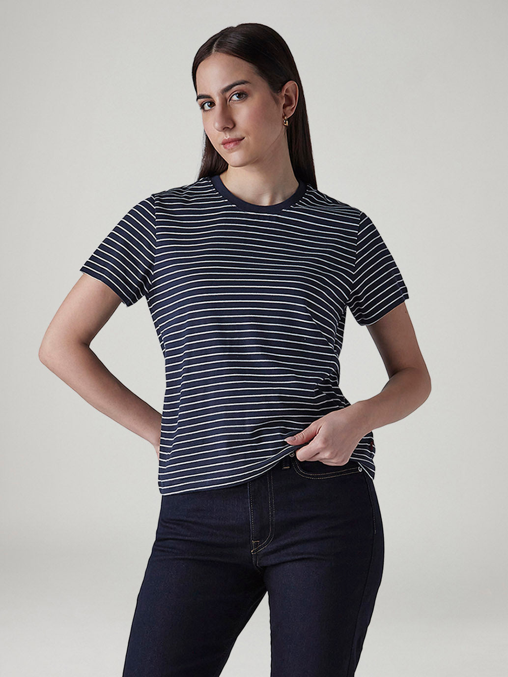 Women's Striped Regular Fit T-Shirt