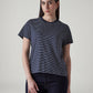 Women's Striped Regular Fit T-Shirt - Front View