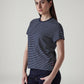 Women's Striped Regular Fit T-Shirt - Side View