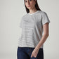 Women's Striped Regular Fit T-Shirt - Styleshot View