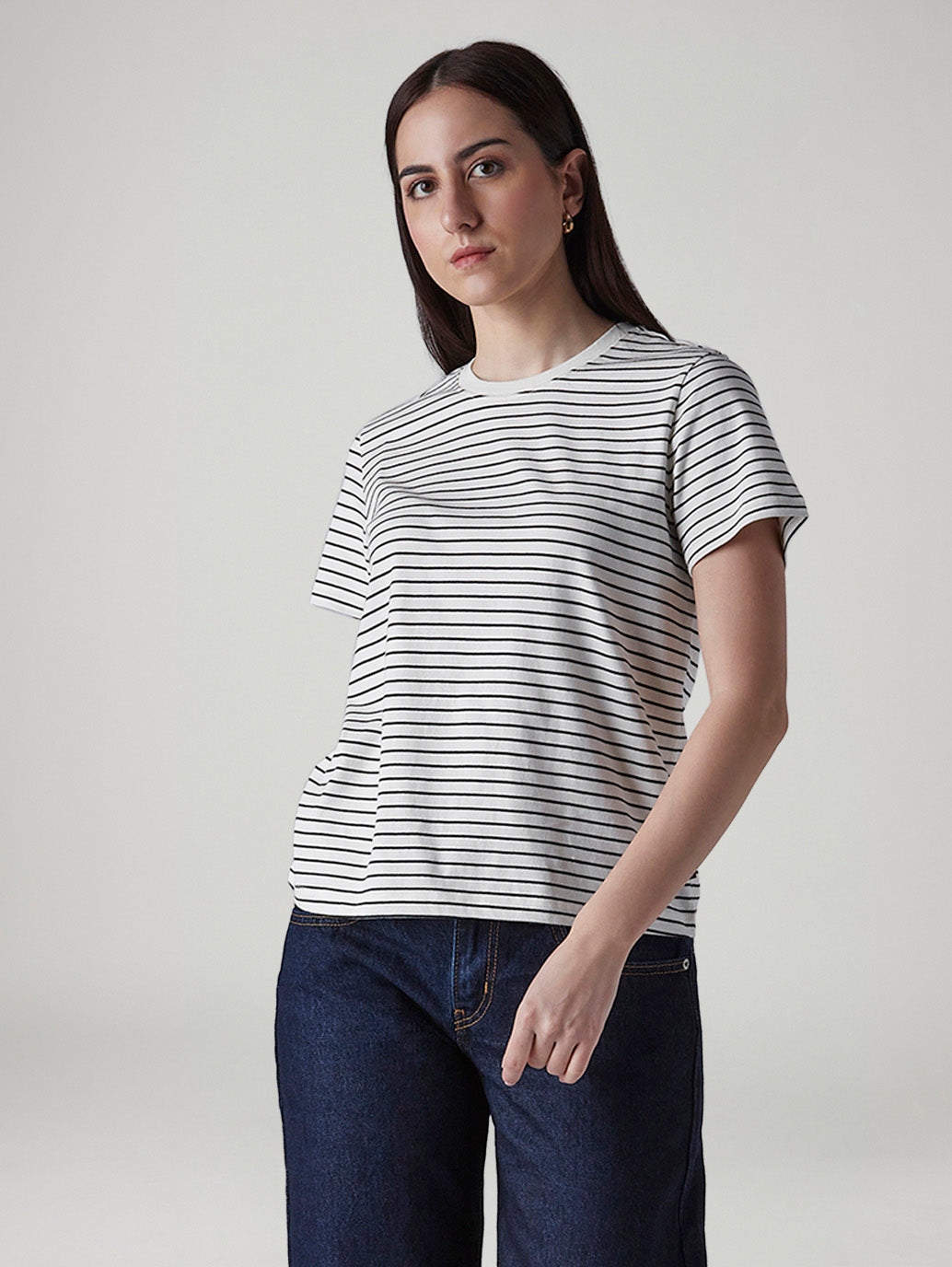 Women's Striped Regular Fit T-Shirt
