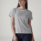 Women's Striped Regular Fit T-Shirt - Front View