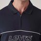 Men's Logo Printed Slim Fit Pique Polo T-Shirt - Detail View