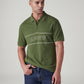 Men's Logo Printed Slim Fit Pique Polo T-Shirt - Styleshot View