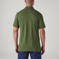 Men's Logo Printed Slim Fit Pique Polo T-Shirt - Back View