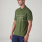 Men's Logo Printed Slim Fit Pique Polo T-Shirt - Side View