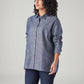 Women's Solid Relaxed Fit Denim Shirt - Side View
