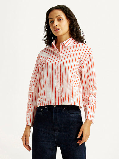 levi's Women's Striped Relaxed Fit Poplin Shirt-picture-44