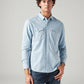 Men's Solid Slim Fit Shirt - Front View
