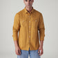 Men's Solid Regular Fit Shirt - Front View