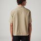 Men's Solid Relaxed Fit Poplin Shirt - Back View