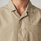 Men's Solid Relaxed Fit Poplin Shirt - Detail View