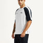 Men's Colorblock White Loose Fit T-shirt - Side View