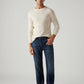 Men's 555 Dark Blue Relaxed Straight Fit Mid Rise Redloop Jeans - Styleshot View